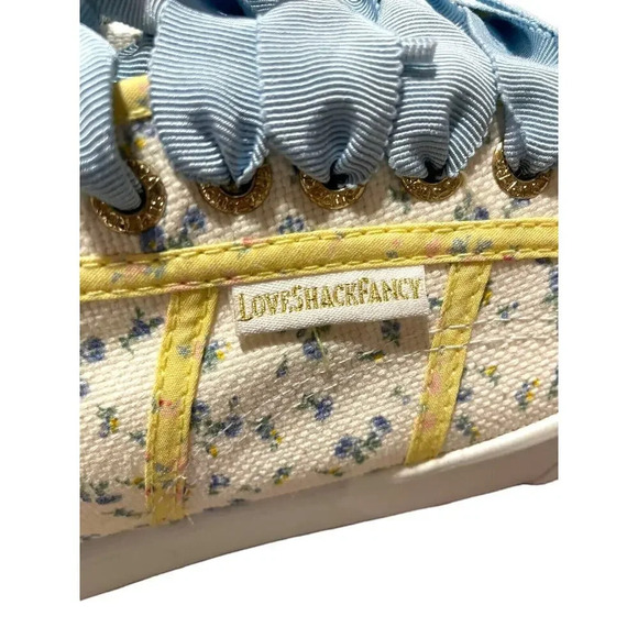 LoveShackFancy Superga Platform Sneakers sz EU 40 US 9 Low Top Yellow Blue Shoes - Picture 5 of 16